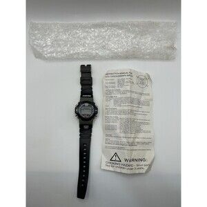 Vintage Kellogg’s USA Olympic LCD Chronograph Watch Black Digital W/ Manual